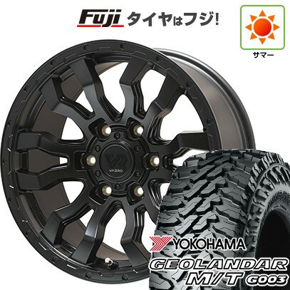 【新品国産車用6穴139.7】 夏タイヤ ホイール4本セット 275/70R17 ヨコハマ ジオランダー M/T G003 トピー ヴァブロ RR-01【限定】 8J 17インチ(送料無料)