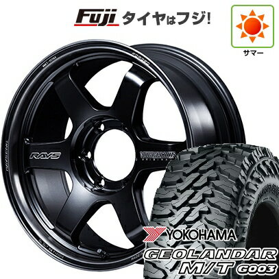 【新品】ランクル300 夏タイヤ ホイール4本セット 285/65R18 ヨコハマ ジオランダー M/T G003 RAYS レイズ ボルクレーシング TE37ULTRA ラージPCD Black Shadow 18インチ(送料無料)