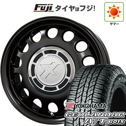【新品 軽自動車】N-BOX タント スペーシア 夏タイヤ ホイール4本セット 165/55R15 ヨコハマ ジオランダー A/T G015 RBL コスミック クロスブラッド スティール 15インチ(送料無料) サマータイヤ