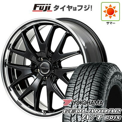 【新品国産車用5穴114.3】 夏タイヤ ホイール4本セット 225/65R17 ヨコハマ ジオランダー A/T G015 OWL/RBL MID WHEELS エグゼ7 17インチ(送料無料)