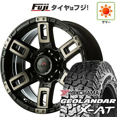 【新品】プラド 夏タイヤ ホイール4本セット 275/55R20 117 T ヨコハマ ジオランダー X-AT G016 RBL エムクライム カノン 8.5J 20インチ(送料無料)