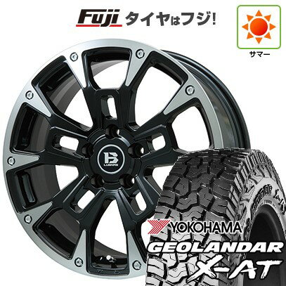 【新品国産車用5穴114.3】 夏タイヤ ホイール4本セット 225/65R17 ヨコハマ ジオランダー X-AT G016 OWL ビッグウエイ B-LUGNAS BRD(ブラックポリッシュ/ブラッククリア) 17インチ(送料無料)