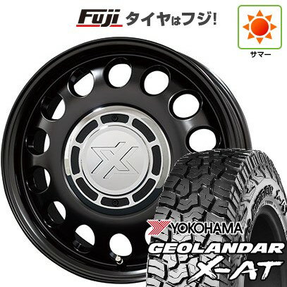 【新品 軽自動車】N-BOX タント スペーシア 夏タイヤ ホイール4本セット 155/65R14 ヨコハマ ジオランダー X-AT G016 コスミック クロスブラッド スティール 14インチ(送料無料)