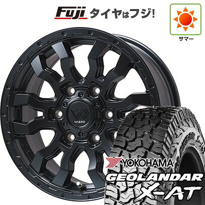 【新品】ハイエース200系 夏タイヤ ホイール4本セット 195/80R15 107/105N ヨコハマ ジオランダー X-AT G016 OWL トピー ヴァブロ RR-01【限定】 15インチ(送料無料) サマータイヤ