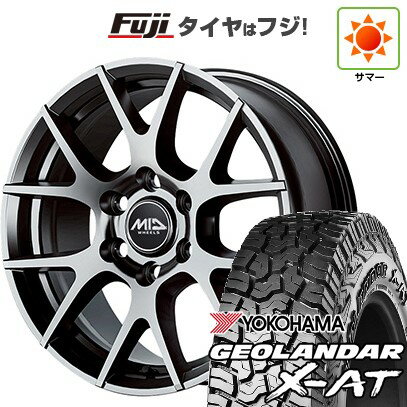 【新品】ランクル250 夏タイヤ ホイール4本セット 275/70R18 ヨコハマ ジオランダー X-AT G016 RBL MID WHEELS レフィナーダ モーション3 トヨタ・レクサス車専用 18インチ(送料無料)