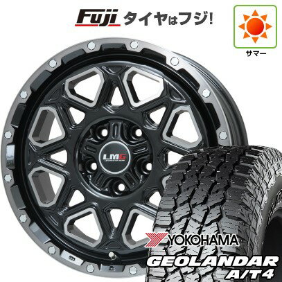 【新品国産車用5穴114.3】 夏タイヤ ホイール4本セット 245/70R16 ヨコハマ ジオランダー A/T4 G018 RBL レアマイスター LMG モンタグナ(ブラックポリッシュ/ブラッククリア) 16インチ(送料無料)
