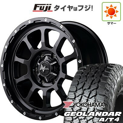 【新品】プラド/ハイラックス 夏タイヤ ホイール4本セット 265/70R17 ヨコハマ ジオランダー A/T4 G018 OWL/RBL MID WHEELS NITRO POWER M10 パーシング 17インチ(送料無料) サマータイヤ