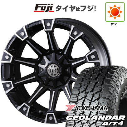 【新品国産車用6穴139.7】 夏タイヤ ホイール4本セット 315/75R16 ヨコハマ ジオランダー A/T4 G018 OWL/RBL クリムソン マーテルギア(MG) モンスター 16インチ(送料無料)