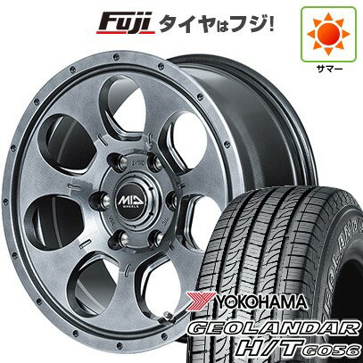 【新品国産車用5穴114.3】 夏タイヤ ホイール4本セット 245/70R16 ヨコハマ ジオランダー H/T G056 RBL MID WHEELS マッドエージェント 16インチ(送料無料)