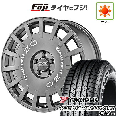 【新品国産車用5穴114.3】 夏タイヤ ホイール4本セット 215/50R18 ヨコハマ ジオランダー CV G058 OZ ラリーレーシング 18インチ(送料無料)