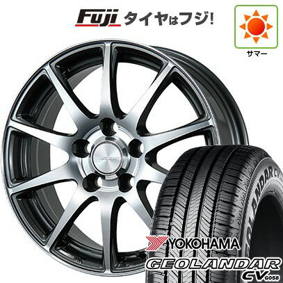 【新品国産車用5穴114.3】 夏タイヤ ホイール4本セット 215/50R18 ヨコハマ ジオランダー CV G058 ブリヂストン エコフォルム CRS23 18インチ(送料無料)