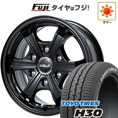 【新品】ハイエース200系 夏タイヤ ホイール4本セット 195/80R15 107/105N トーヨー H30 フレックス デルフ ゼロファイブ DF-05 15インチ(送料無料) サマータイヤ