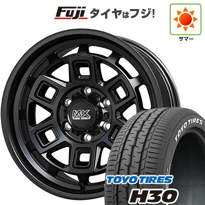 【新品】キャラバン 夏タイヤ ホイール4本セット 195/80R15 107/105N トーヨー H30 ホットスタッフ マッドクロス アイヴァー 15インチ(送料無料) サマータイヤ