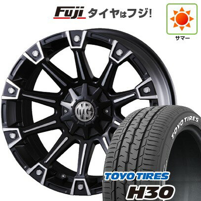 【新品】ハイエース200系 夏タイヤ ホイール4本セット 225/50R18 107/105R トーヨー H30 クリムソン マーテルギア(MG) モンスター 18インチ(送料無料) サマータイヤ