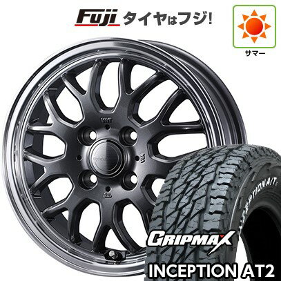 【新品 軽自動車】ハスラー デリカミニ(4WD) 夏タイヤ ホイール4本セット 165/60R15 グリップマックス インセプション A/TII RWL(限定) WEDS ウェッズ グラフト 9M 15インチ(送料無料) サマータイヤ