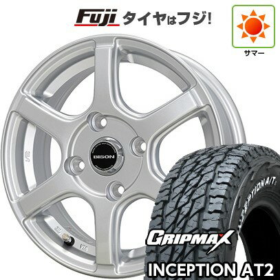 【新品】プロボックス/サクシード(160系) 夏タイヤ ホイール4本セット 185R14C 102/100Q グリップマックス インセプション A/TII RWL(限定) ホットスタッフ バイソン BN-04 14インチ(送料無料) サマータイヤ