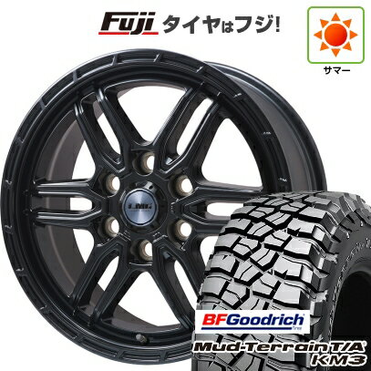 【新品】ランクル300 夏タイヤ ホイール4本セット 275/65R18 BFグッドリッチ マッドテレーンT/A KM3 LEHRMEISTER LMG ベレッタ(マットブラック) トヨタ・レクサス車用 8J 18インチ(送料無料)