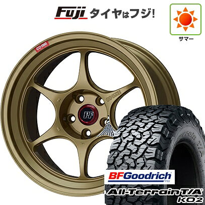 【新品国産車用5穴114.3】 夏タイヤ ホイール4本セット 235/60R18 BFグッドリッチ オールテレーンT/A KO2 RBL ENKEI エンケイ PF06 ゴールド 18インチ(送料無料)