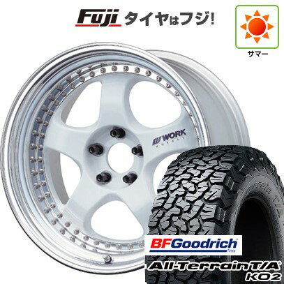 【新品国産5穴114.3車】 夏タイヤ ホイール4本セット 215/65R16 BFグッドリッチ オールテレーンT/A KO2 RBL(特価限定2023年製) WORK ワーク マイスター S1 3P 16インチ(送料無料) サマータイヤ