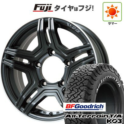 【新品】ジムニーシエラ/ジムニーノマド 夏タイヤ ホイール4本セット 215/70R16 BFグッドリッチ オールテレーンT/A KO3 RWL プレミックス グラバス-Jr(マットブラック/リムポリッシュ) 5.5J 16インチ(送料無料)