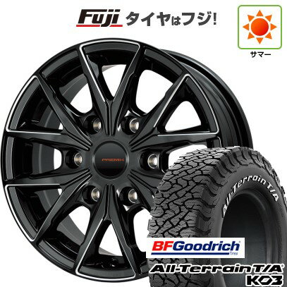 【新品】ハイエース200系 夏タイヤ ホイール4本セット 195/80R15 107S BFグッドリッチ オールテレーンT/A KO3 RWL プレミックス HC2x6(ブラックフライス) 6J 15インチ(送料無料)