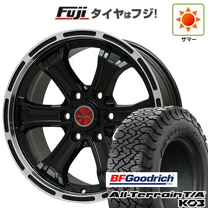 【新品】プラド/ハイラックス 夏タイヤ ホイール4本セット 265/60R18 BFグッドリッチ オールテレーンT/A KO3 RBL ビッグウエイ B-MUD K(グロスブラックリムポリッシュ)トヨタ 8J 18インチ(送料無料)