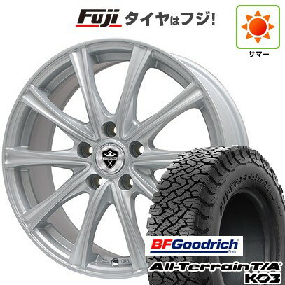 【新品国産車用5穴114.3】 夏タイヤ ホイール4本セット 215/65R16 BFグッドリッチ オールテレーンT/A KO3 RBL エルベ エステローザ MZV シルバー 6.5J 16インチ(送料無料)