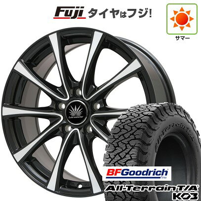 【新品国産車用5穴114.3】 夏タイヤ ホイール4本セット 225/65R17 BFグッドリッチ オールテレーンT/A KO3 RBL プレミックス アマルフィV Jr(ブラックポリッシュ) 7J 17インチ(送料無料)