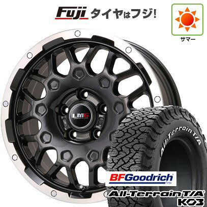 【新品国産車用5穴114.3】 夏タイヤ ホイール4本セット 215/65R16 BFグッドリッチ オールテレーンT/A KO3 RBL レアマイスター LMG MS-9W ブラック/ブラッククリアリム 6.5J 16インチ(送料無料)