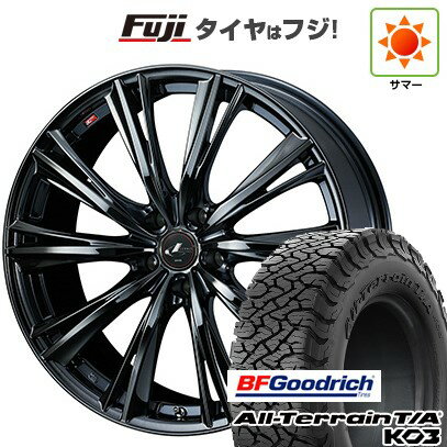 【新品国産車用5穴114.3】 夏タイヤ ホイール4本セット 225/65R17 BFグッドリッチ オールテレーンT/A KO3 RBL WEDS ウェッズ レオニス WX 17インチ(送料無料)