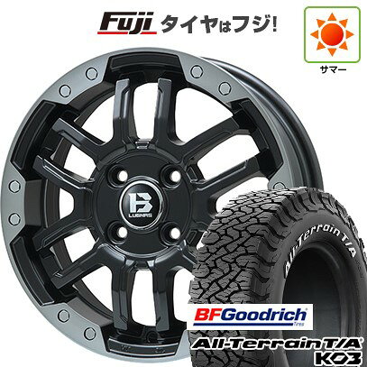 【新品国産車用5穴114.3】 夏タイヤ ホイール4本セット 215/65R16 BFグッドリッチ オールテレーンT/A KO3 RBL ビッグウエイ B-LUGNAS FRD(マットブラック/ブラッククリアリム) 6.5J 16インチ(送料無料)