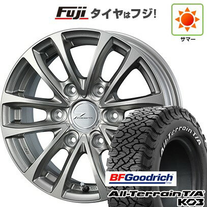 【新品】ハイエース200系 夏タイヤ ホイール4本セット 195/80R15 107S BFグッドリッチ オールテレーンT/A KO3 RWL WEDS ウェッズアドベンチャー プロディータ HC チタンシルバー【限定】 6J 15インチ(送料無料)