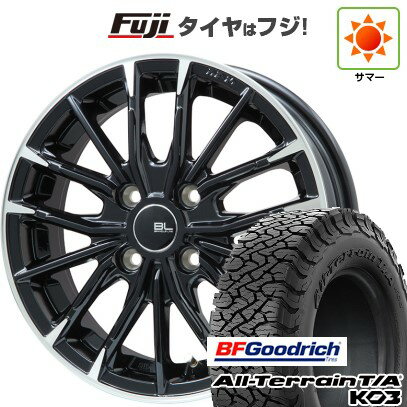 【新品国産車用5穴114.3】 夏タイヤ ホイール4本セット 215/65R16 BFグッドリッチ オールテレーンT/A KO3 RBL ブランドルライン DF-10M グロスブラック/カットスポーク 16インチ(送料無料)