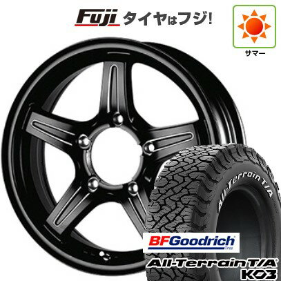 【新品】ジムニー 夏タイヤ ホイール4本セット 175/80R16 BFグッドリッチ オールテレーンT/A KO3 RWL TWS グランヴァード NEO ブラックカット 16インチ(送料無料) サマータイヤ
