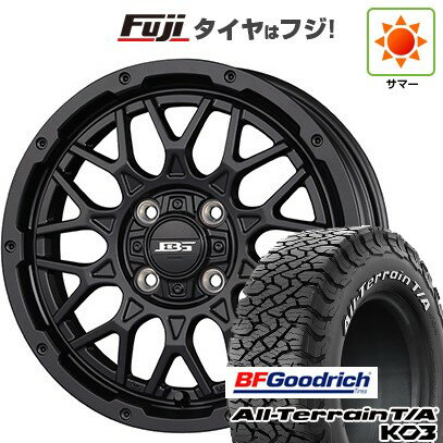 【新品国産車用5穴114.3】 夏タイヤ ホイール4本セット 215/65R16 BFグッドリッチ オールテレーンT/A KO3 RBL コーセイ ボトムガルシア シャドウバーツ 7J 16インチ(送料無料)