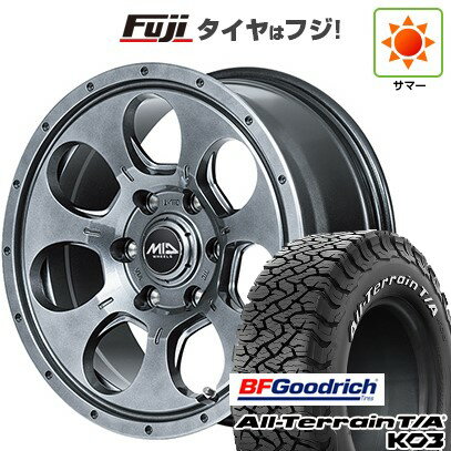 【新品国産車用5穴114.3】 夏タイヤ ホイール4本セット 215/65R16 BFグッドリッチ オールテレーンT/A KO3 RBL MID WHEELS マッドエージェント 7J 16インチ(送料無料)