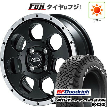 【新品国産車用5穴114.3】 夏タイヤ ホイール4本セット 215/65R16 BFグッドリッチ オールテレーンT/A KO3 RBL MID WHEELS WO-7 7J 16インチ(送料無料)