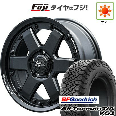 【新品国産5穴114.3車】 夏タイヤ ホイール4本セット 215/65R16 BFグッドリッチ オールテレーンT/A KO3 RBL MID WHEELS NITRO POWER M6 カービン 16インチ(送料無料) サマータイヤ