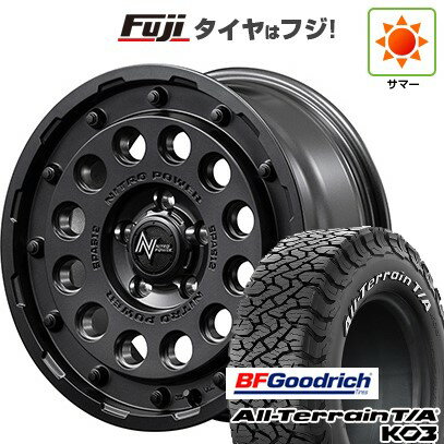 【新品】デリカD5 夏タイヤ ホイール4本セット 225/70R16 BFグッドリッチ オールテレーンT/A KO3 RWL MID WHEELS NITRO POWER H12 ショットガン 7J 16インチ(送料無料)