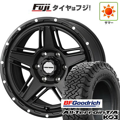 【新品】プラド/ハイラックス 夏タイヤ ホイール4本セット 265/60R18 BFグッドリッチ オールテレーンT/A KO3 RBL WEDS ウェッズアドベンチャー マッドヴァンス 07 8J 18インチ(送料無料)