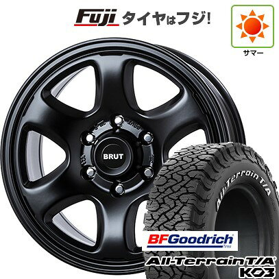【新品】プラド/ハイラックス 夏タイヤ ホイール4本セット 265/65R17 BFグッドリッチ オールテレーンT/A KO3 RWL トライスター BRUT BR-44 7.5J 17インチ(送料無料)