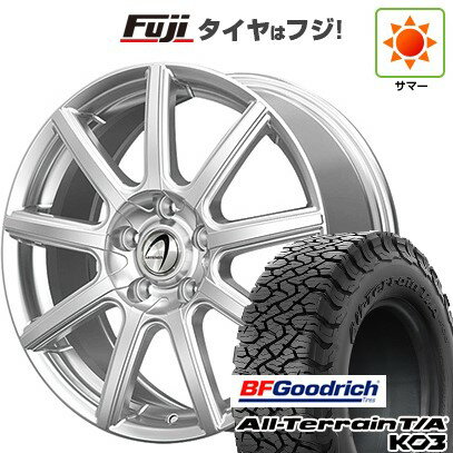 【新品国産5穴114.3車】 夏タイヤ ホイール4本セット 215/65R16 BFグッドリッチ オールテレーンT/A KO3 RBL テクノピア アルテミス NS9 16インチ(送料無料) サマータイヤ