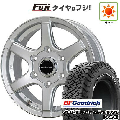 樂天商城 - 【新品】キャラバン 夏タイヤ ホイール4本セット 195/80R15 107S BFグッドリッチ オールテレーンT/A KO3 RWL ホットスタッフ バイソン BN-04 6J 15インチ(送料無料)