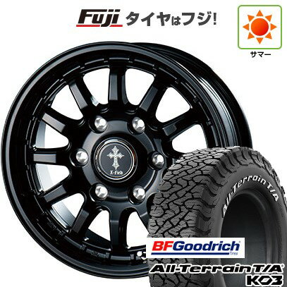 【新品】プラド/ハイラックス 夏タイヤ ホイール4本セット 265/65R17 BFグッドリッチ オールテレーンT/A KO3 RWL インターミラノ クロスフィールド アルファ ブラック 17インチ(送料無料) サマータイヤ