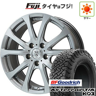 【新品国産車用5穴114.3】 夏タイヤ ホイール4本セット 215/65R16 BFグッドリッチ オールテレーンT/A KO3 RBL ビッグウエイ TRG-バーンII 6.5J 16インチ(送料無料)