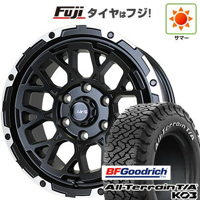 【新品】プラド/ハイラックス 夏タイヤ ホイール4本セット 265/65R17 BFグッドリッチ オールテレーンT/A KO3 RWL フォーバイフォーエンジニア エアージー ロックス 8J 17インチ(送料無料)