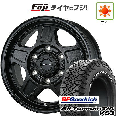【新品】ハイエース200系 夏タイヤ ホイール4本セット 195/80R15 107S BFグッドリッチ オールテレーンT/A KO3 RWL トピー ランドフット GWD 数量限定 6J 15インチ(送料無料)