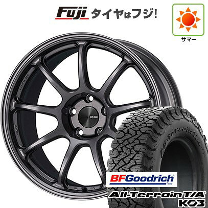 【新品国産車用5穴114.3】 夏タイヤ ホイール4本セット 225/65R17 BFグッドリッチ オールテレーンT/A KO3 RBL ENKEI エンケイ PF09 17インチ(送料無料)