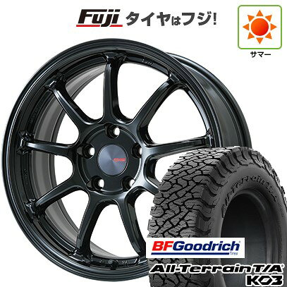 【新品国産車用5穴114.3】 夏タイヤ ホイール4本セット 225/65R17 BFグッドリッチ オールテレーンT/A KO3 RBL ENKEI エンケイ PerformanceLine PF09 フジオリジナルカラー 7J 17インチ(送料無料)