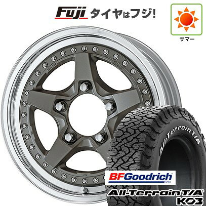 【新品】ジムニーシエラ/ジムニーノマド 夏タイヤ ホイール4本セット 215/70R16 BFグッドリッチ オールテレーンT/A KO3 RWL WORK ワーク クラッグ ガルバトレ 2 6J 16インチ(送料無料)